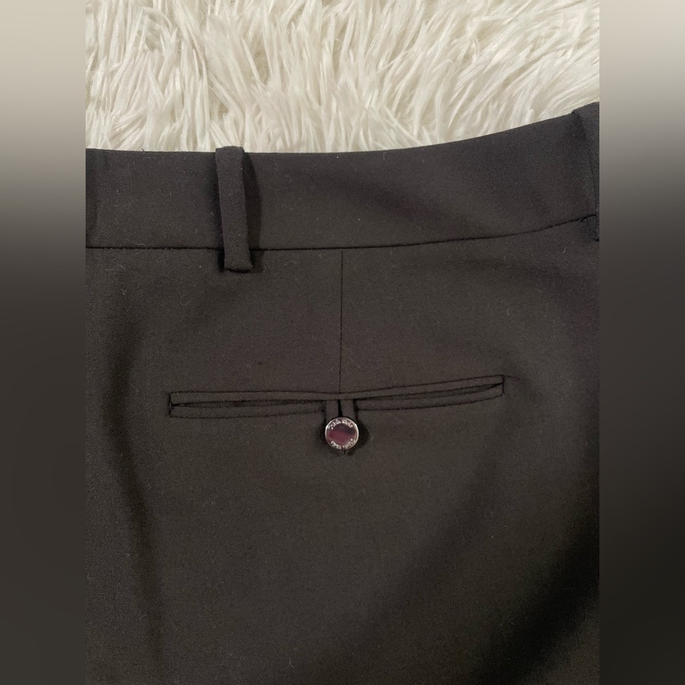 NEW Calvin Klein Career Modern Fit Trousers Dress Suit Pants Black Womens 12 L - Picture 10 of 12